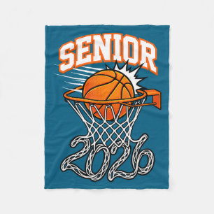Klas van 2026 afstudeer senior 26 basketbal fleece deken