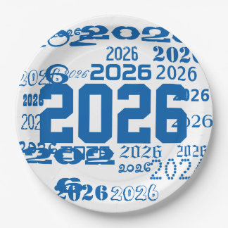 Klas van 2026 afstudeerpatroon afstudeerjaar papieren bordje