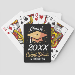 Klas van 2026 Aftellen in uitvoering Gepersonalise Pokerkaarten