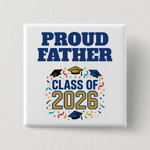 Klas van 2026 Feest Vierkante Button 5,1 Cm