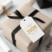 Klas van 2026 Gouden Script Afstuderen Cadeaulabel