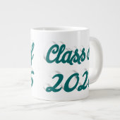 Klas van 2026 groen script afstuderen extra grote beker (Voorkant rechts)