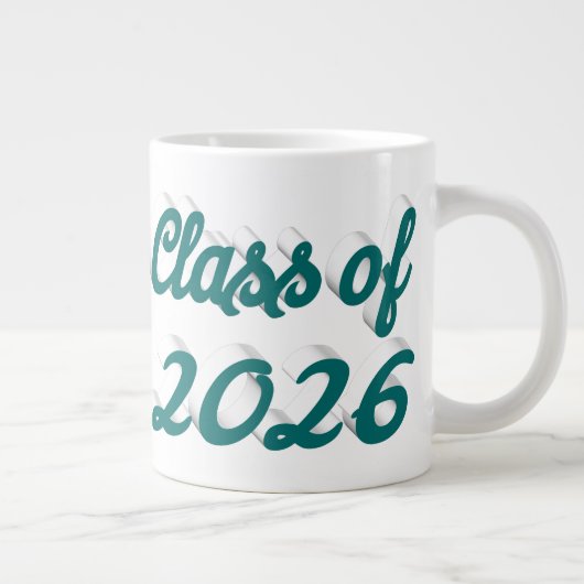 Klas van 2026 groen script afstuderen extra grote beker (Rechts)