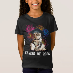 Klas van 2026 Kattenliefhebber T-shirt