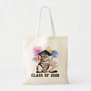 Klas van 2026 Kattenliefhebber Tote Bag