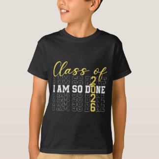Klas van 2026 klaar afstudeermuts grappige student t-shirt