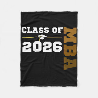 Klas van 2026 M 26 Melanine Kleuren Zwart Student  Fleece Deken