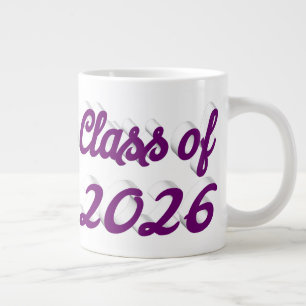 Klas van 2026 paarse script afstudeerfeest extra grote beker