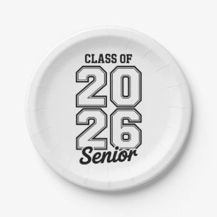 Klas van 2026 Senior 26 Afstuderen Afgestudeerd Papieren Bordje