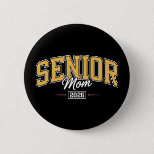 Klas van 2026 senior-mama goud geel afstuderen ronde button 5,7 cm
