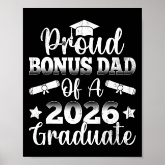 Klas van 2026 Trotse Bonus Vader Afstuderen Senior Poster