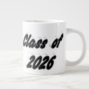Klas van 2026 zwart lettertype afstuderen extra grote beker