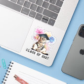 Klas van 2027 Kattenliefhebber Sticker (Laptop met iPhone)