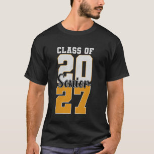 Klas van 2027 Senior 27 Afstudeerder Afstuderen Ga T-shirt