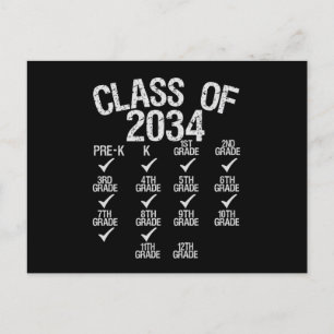 Klas Van 2034 Groei Met Mij 8e Jaars Afstudeercere Aankondigingskaart