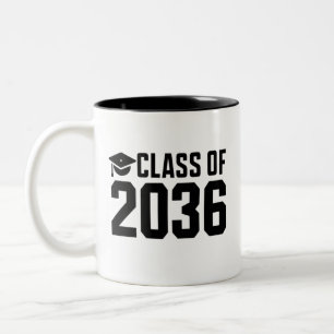Klas van 2036 Groei Met Mij Terug naar School Tweekleurige Koffiemok