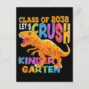 Klas van 2038 terug naar school feestdagenkaart