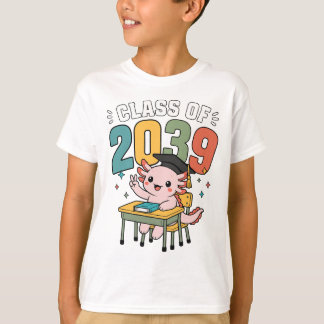 Klas van 2039 Axolotl Aankomend Afgestudeerde Afst T-shirt