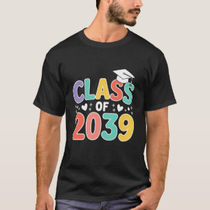 Klas van 2039 Eerste schooldag Groei met mij Fut T-shirt