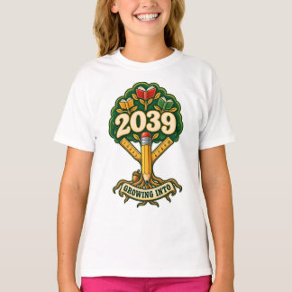 Klas van 2039 Potlood Leertak T-shirt