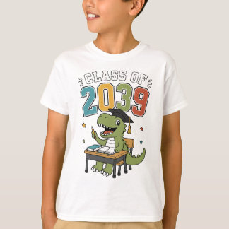 Klas van 2039 T Rex Dinosaur Afstudeerder Afgestud T-shirt