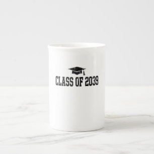 Klas van 2039 T-shirt Varsity eindexamen shirt Porselein Kop