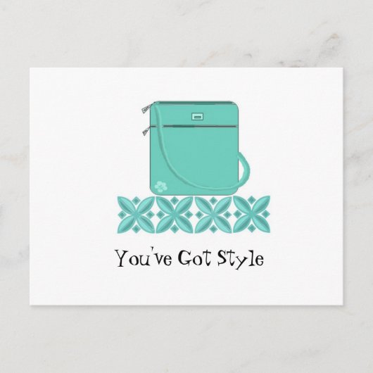 Klashandtas met Gezegde Briefkaart (Voorkant)