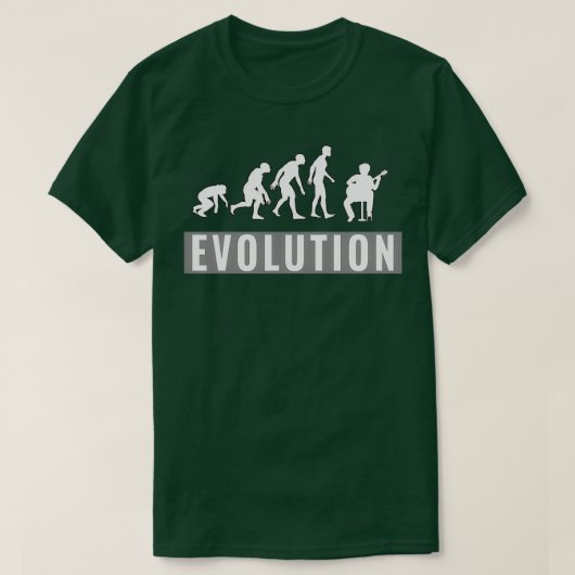KLASISCHE GITAIRE EVOLUTIE T-SHIRT (Design voorkant)
