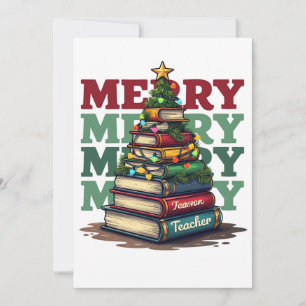 Klaslokaal Cadeau Prettig Kerstfeest Onderwijzer Kaart