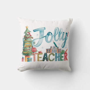 Klaslokaal Cadeau Prettig Kerstfeest Vrolijke Ju Kussen