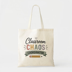 Klaslokaal Chaos Coördinator Grappige Leraar Tote Bag