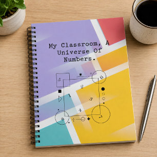 Klaslokaal Universum van Getallen Wiskunde Werel Notitieboek