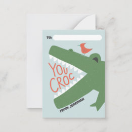 Klaslokaal Valentijnkaartje - Je cropt Notitiekaartje