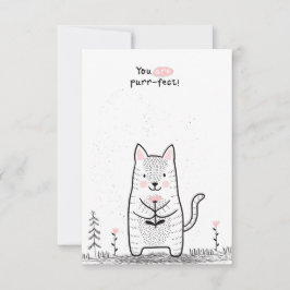 Klaslokaal Valentijnsdag Notitiekaartje