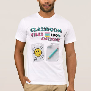 Klaslucht 100% Awesome Retro School T-shirt