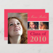 Klasse 2010 Briefkaarten voor het uitnodigen van A (Voorkant / Achterkant)