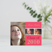 Klasse 2010 Briefkaarten voor het uitnodigen van A (Staand voorkant)