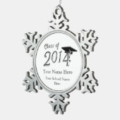  klasse 2014 tin sneeuwvlok ornament (Rechts)