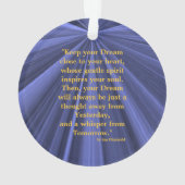 Klasse 2019 Blauwe en goudversiering door Janz Ornament (achterkant)