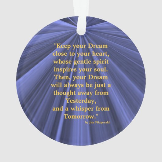 Klasse 2019 Blauwe en goudversiering door Janz Ornament (achterkant)