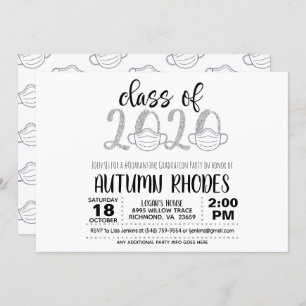 Klasse 2020 Afstuderen Uitnodiging - Face Masker S