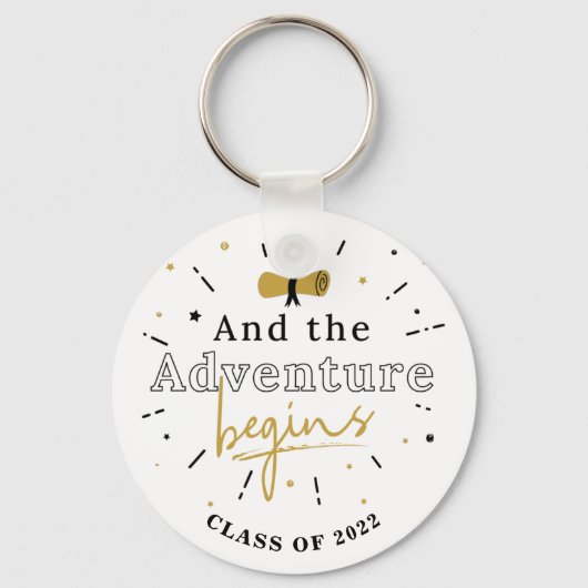 Klasse 2022 Afstuderen en het avontuur begint Sleutelhanger (Voorkant)
