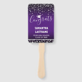 Klasse 2022 Naam Afstuderen en School One Foto Handwaaier (Voorkant)