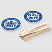 Klasse 2023 Elegant Blue Graduation Party Handwaaier (Niet-gemonteerd)