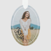Klasse 2024 Afstuderen foto Ornament (voorkant)