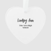 Klasse 2024 Afstuderen foto Ornament (achterkant)