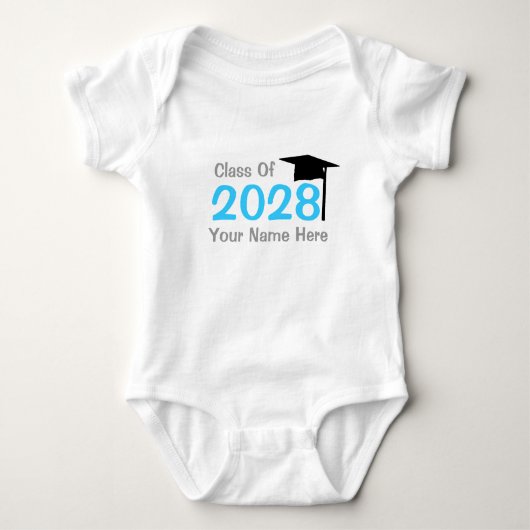 klasse 2028 baby afstuderen romper (Voorkant)