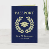 klasse 20XX afstuderen paspoort uitnodiging (Voorkant)