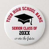 Klasse 20XX Ronde Button, groot, 4 inch Button 4,0 Cm (Voorkant)