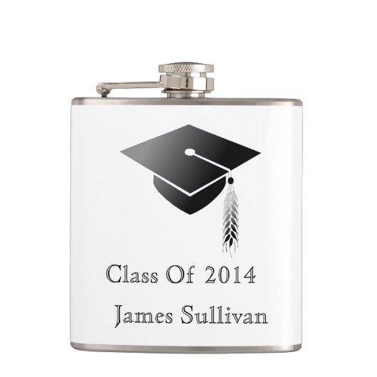 Klasse 20xx van de graduatieknop heupfles (Voorkant)